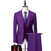 Men's tailored 3-piece wedding suit - Caden