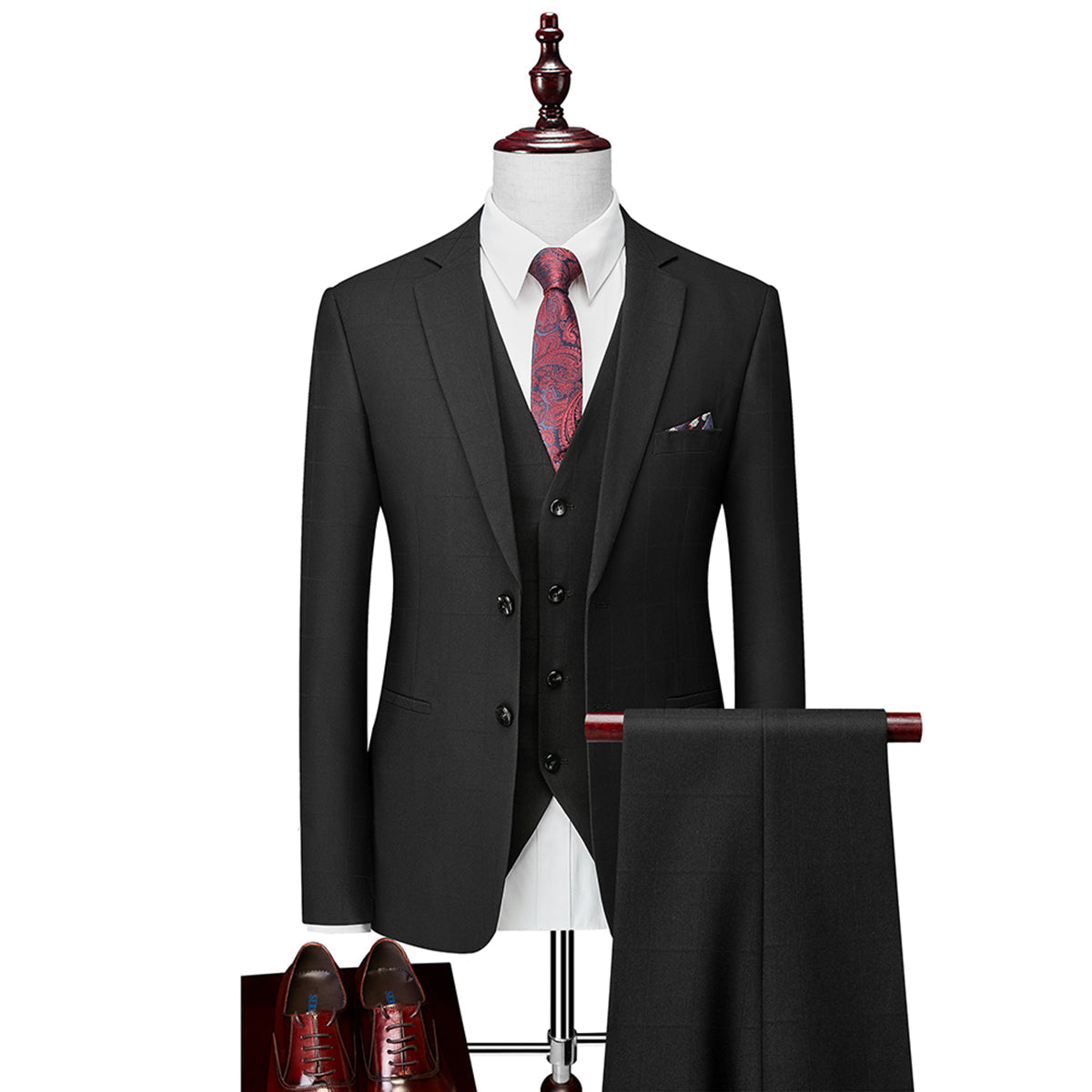 Men's luxury 3-piece wedding suit - Jesse