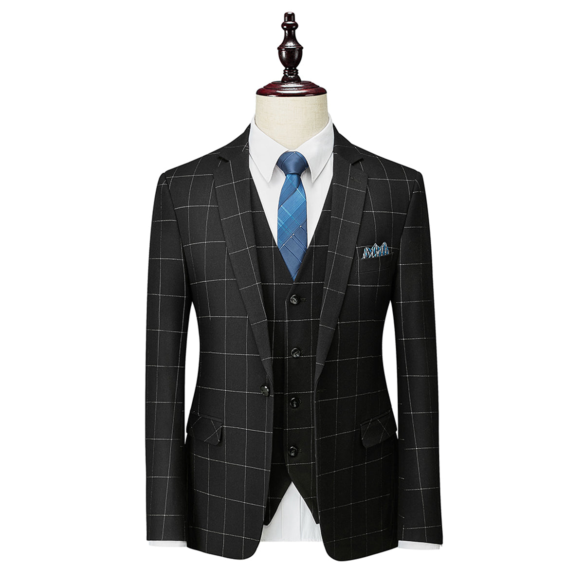 Men's tailored 3-Piece wedding suit - Alex