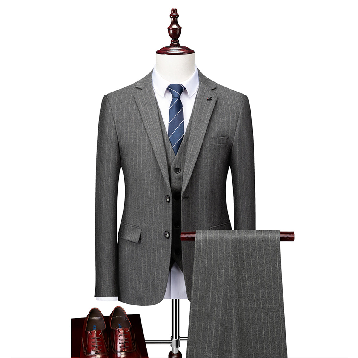 Men's striped wedding suit - Andres