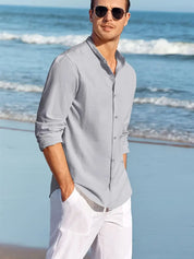 Elegant linen shirt for men - Zander