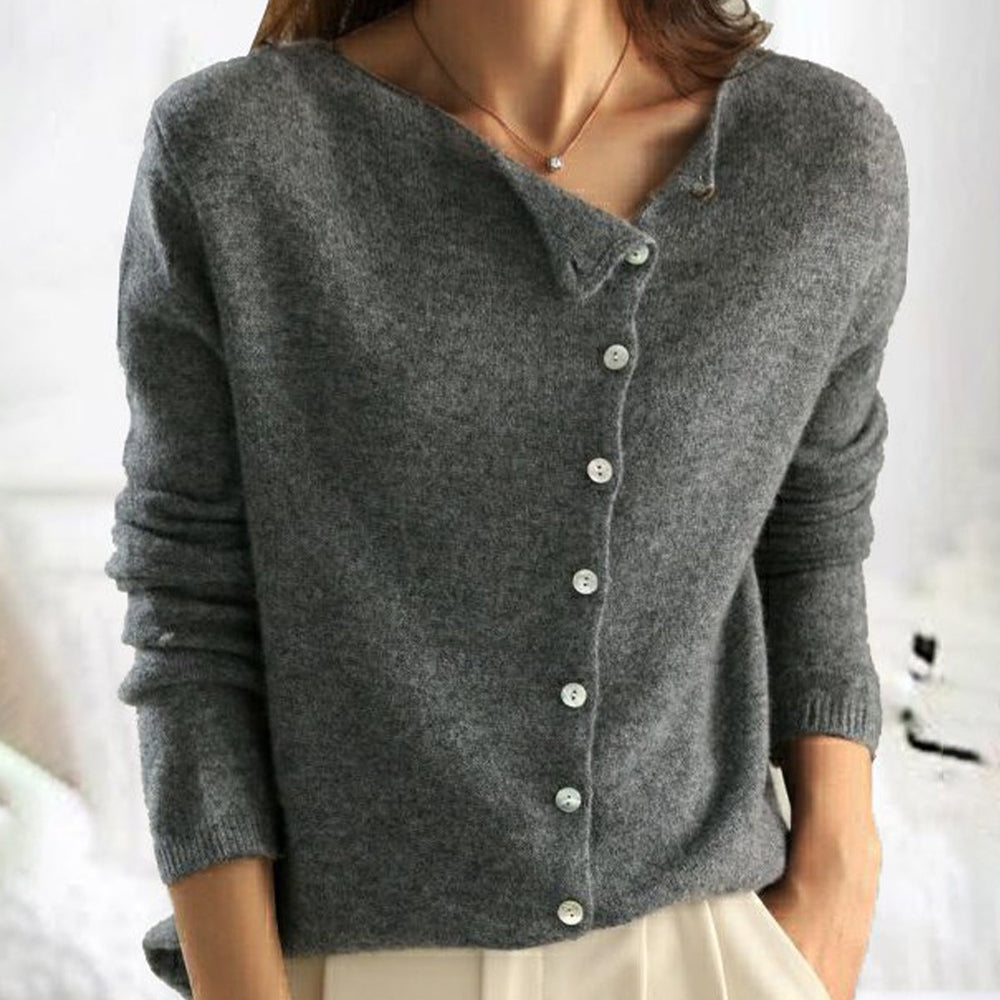 Stylish cardigan with button closure - Averie