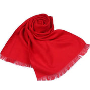 Scarf in red cashmere - Eric