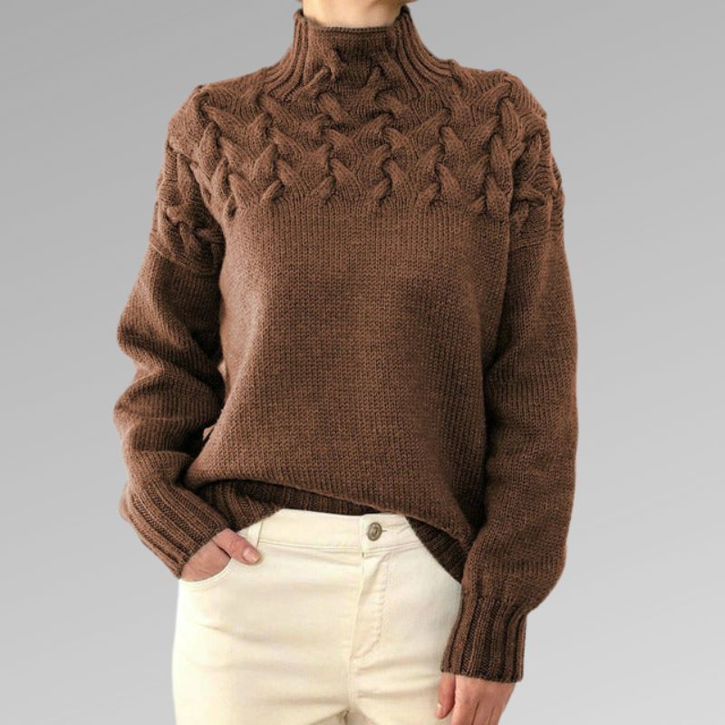 Elegant and warm turtleneck pullover - Reyna