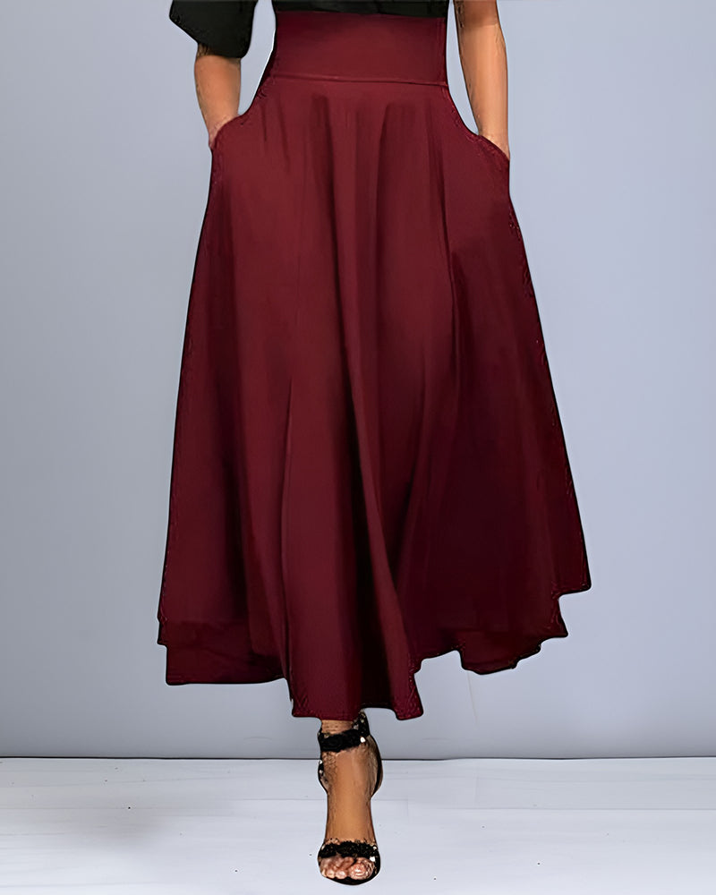 Elegant skirt with belt and bow - Monroe