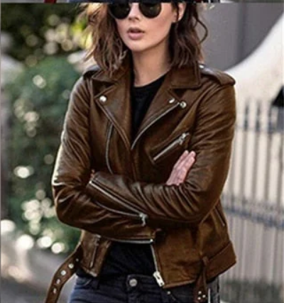 High-quality leather jacket - Tessa