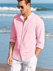 Elegant linen shirt for men - Zander