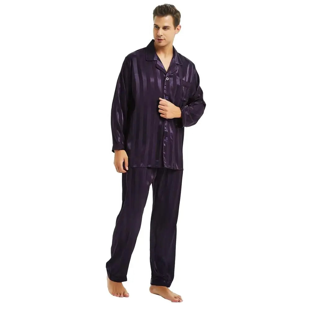 Men's Tight Silk Pyjama Set - Hayden