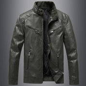 Elegant leather jacket - Derek