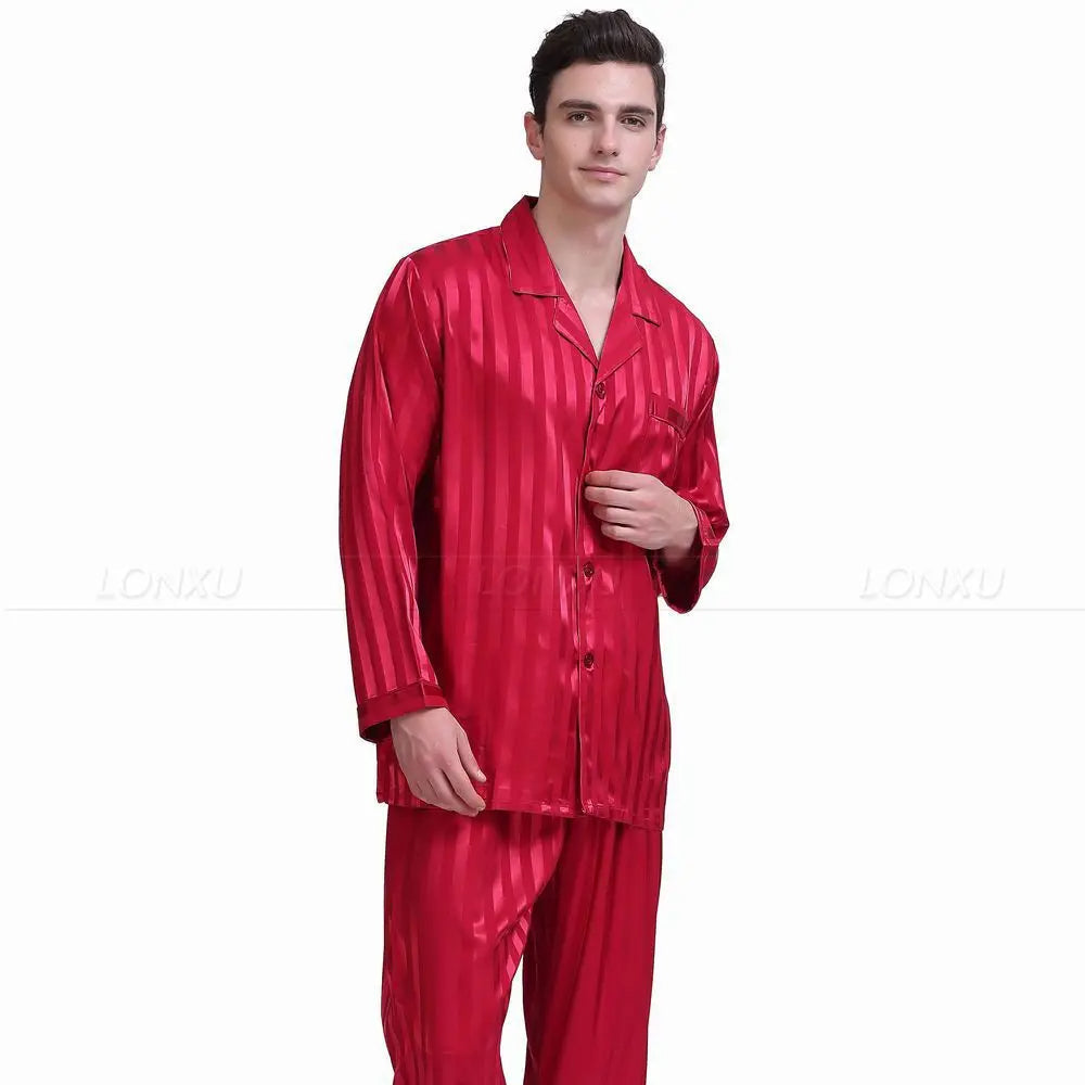 Men's Tight Silk Pyjama Set - Hayden