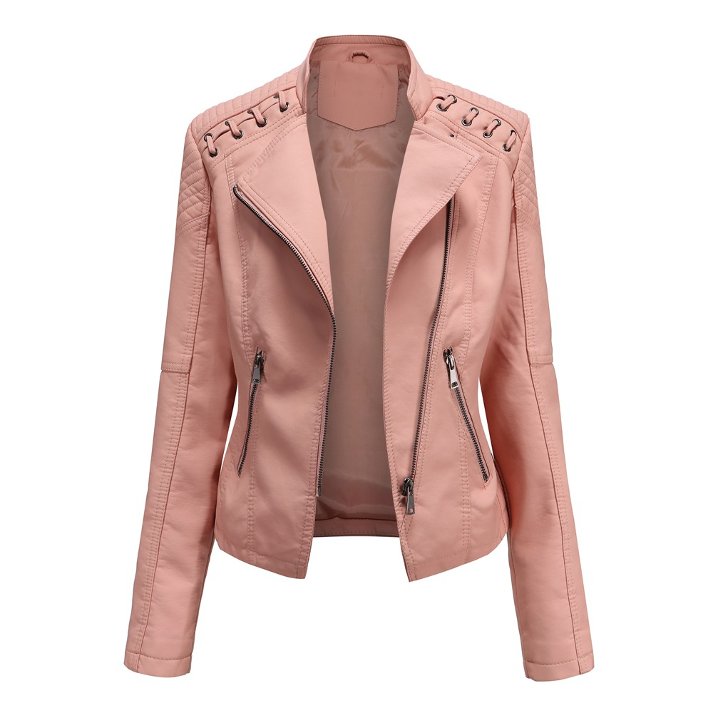 Elegant leather jacket for Woman - Emilia