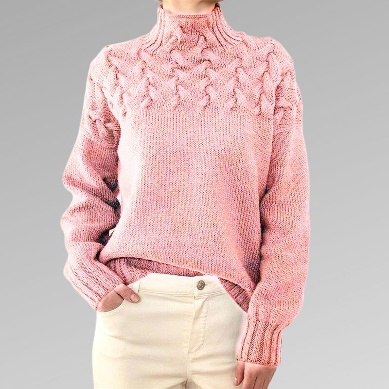 Elegant and warm turtleneck pullover - Reyna