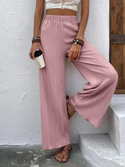 Wide high waisted trousers - Leila