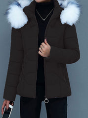 Winter jacket with fur collar - Alayah