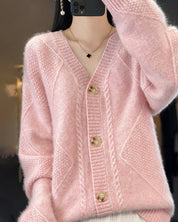 Cardigan with geometric pattern - Felicity