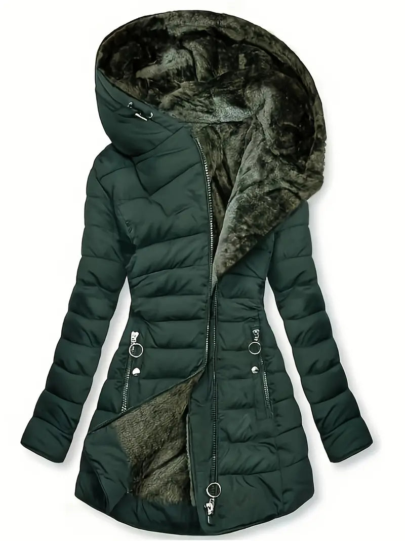 Warm jacket with hood - Katalina