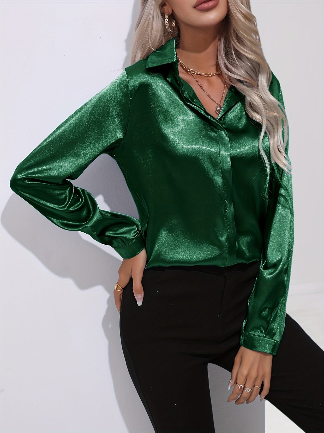 Elegant satin shirt - Palmer