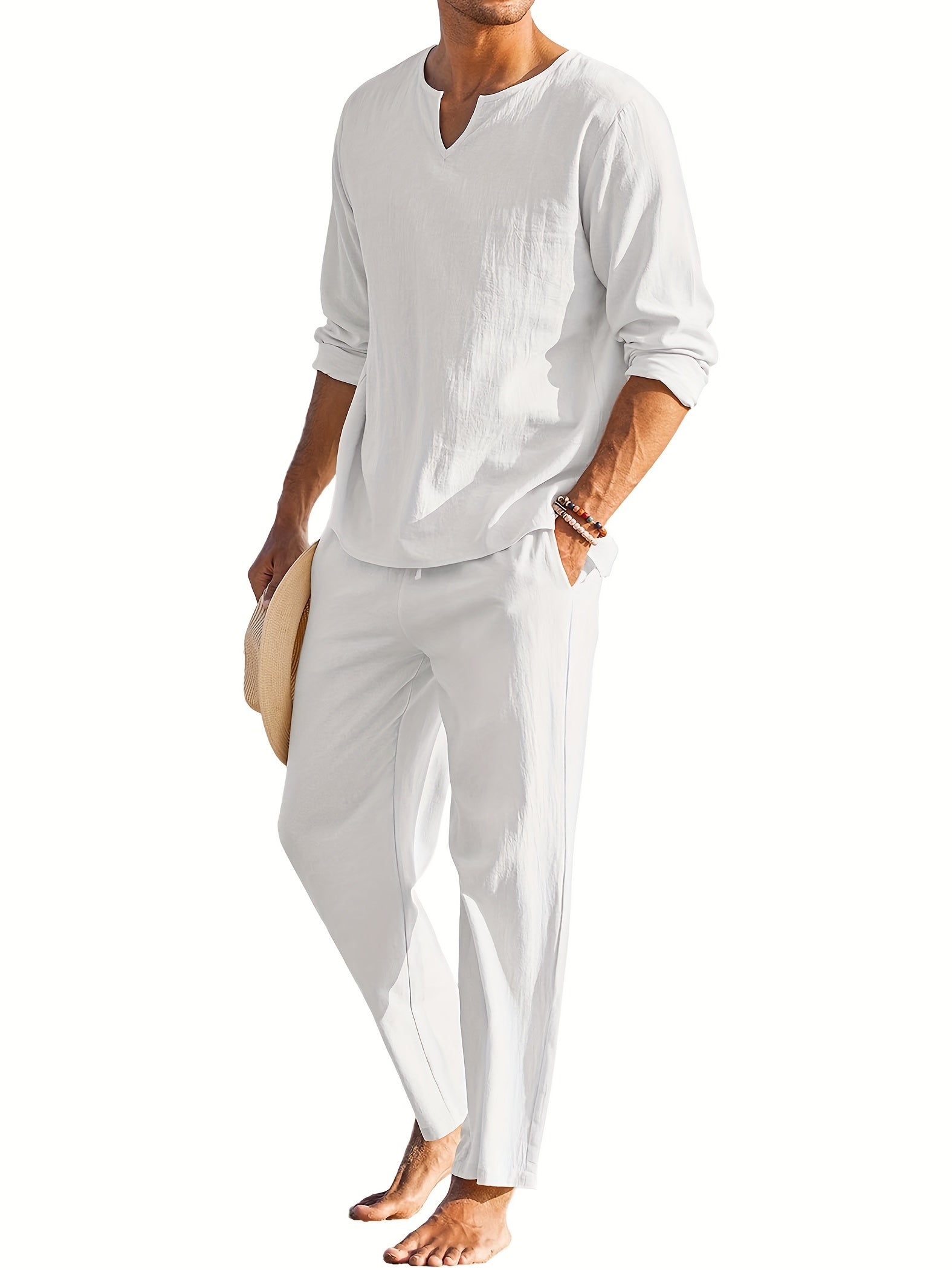 Men's elegant linen set - August