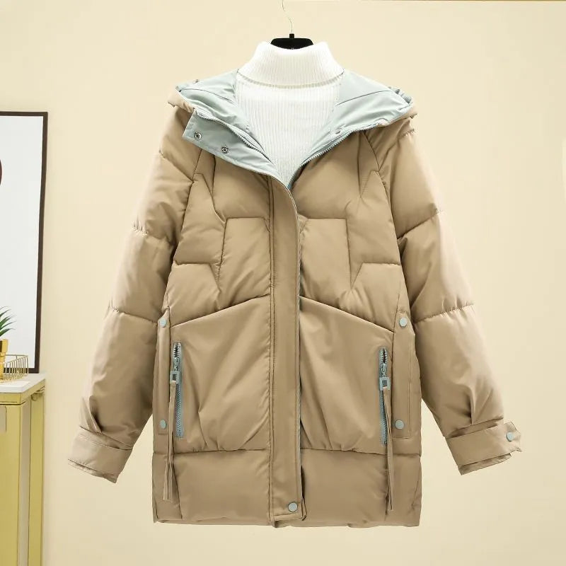 Warm jacket with hood - Briella