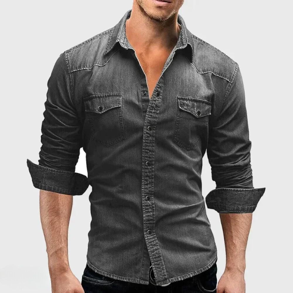 Elegant denim shirt - Jared