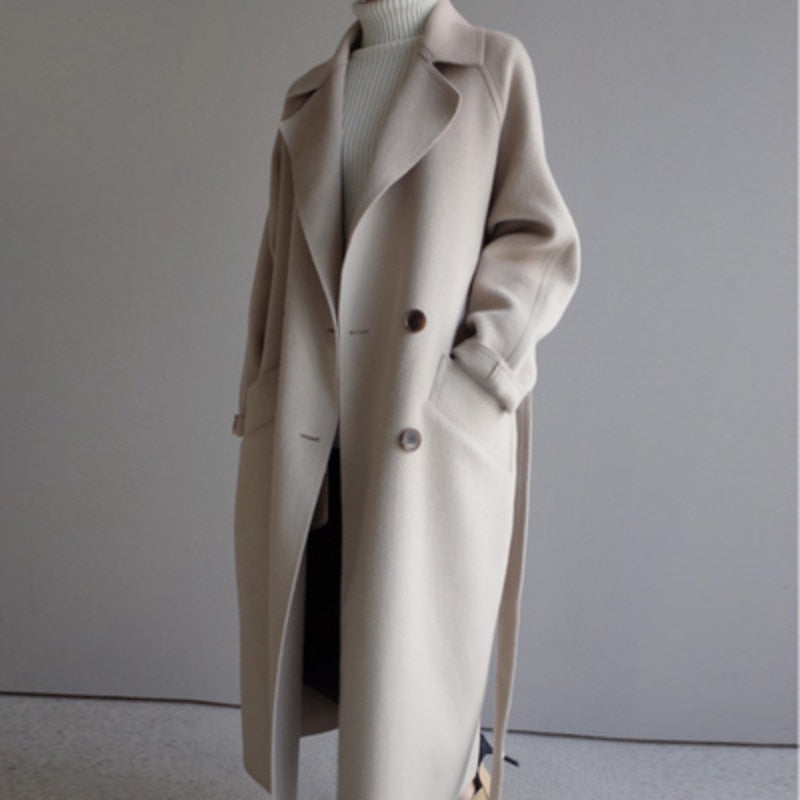 Long woollen coat for women - Isabella