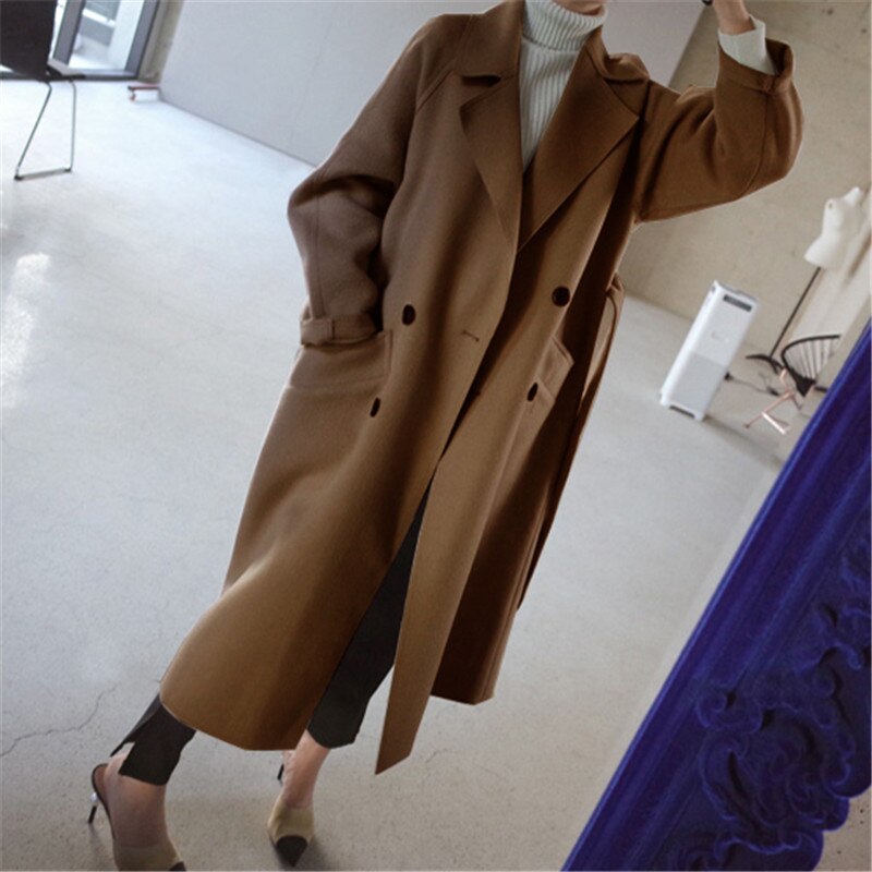 Elegant long wool coat - Joanna