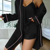 3-piece satin pyjama set - Kaia