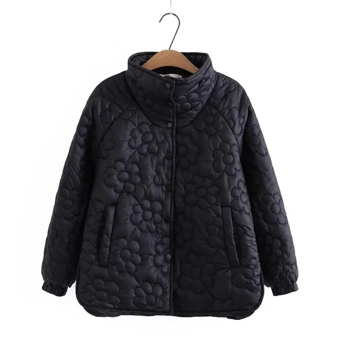 Stylish quilted jacket - Scarlet