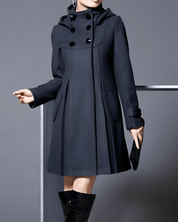 Elegant coat with side pockets - Grace