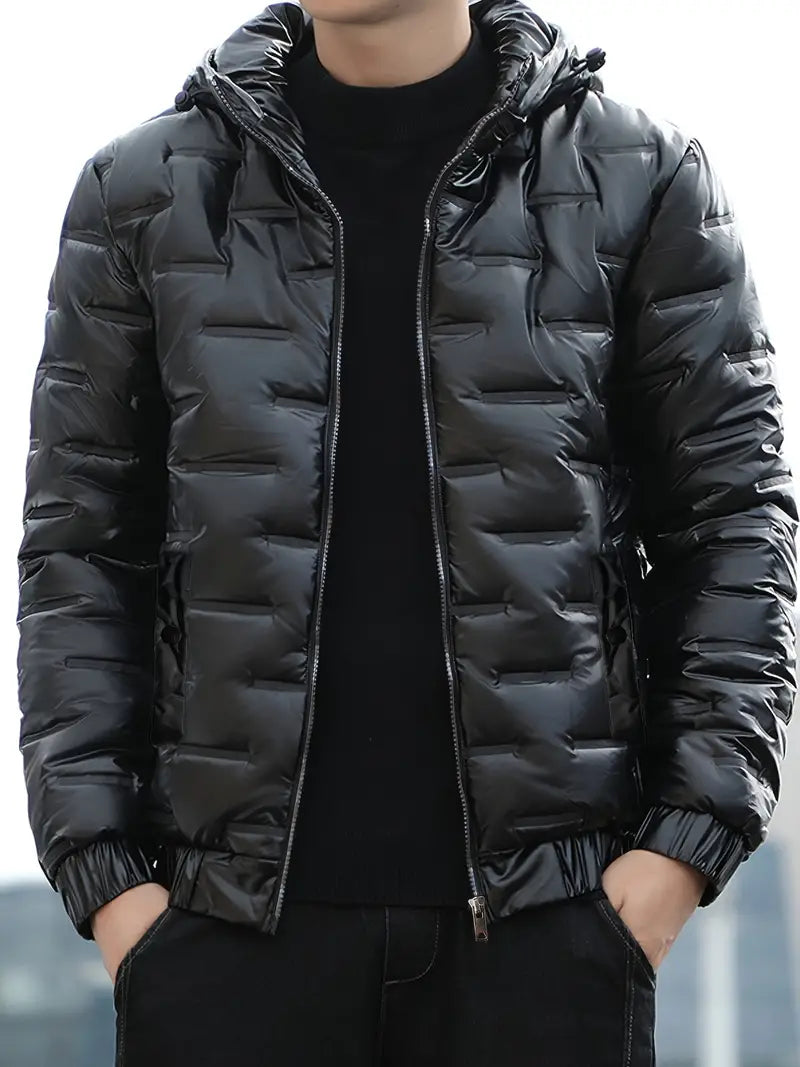 Men's winter hooded puffer jacket - Camden