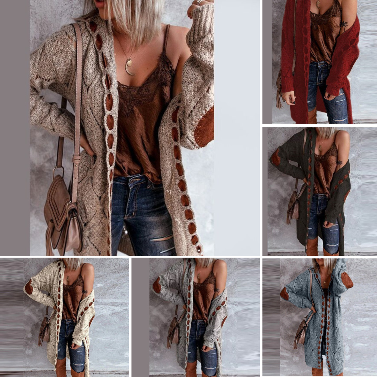 Fashionable streetwear cardigan - Lilian