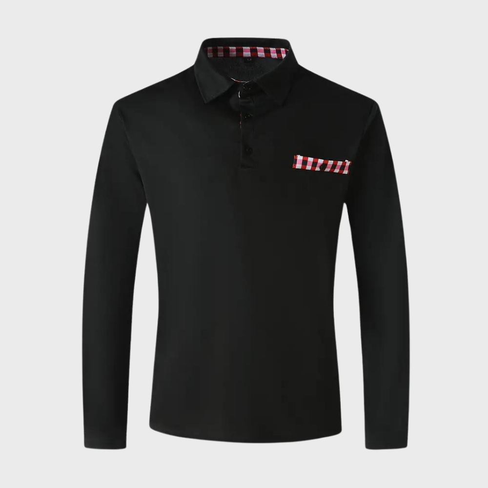 Men's long sleeve polo shirt - Jaxon