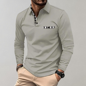 Men's long sleeve polo shirt - Jaxon