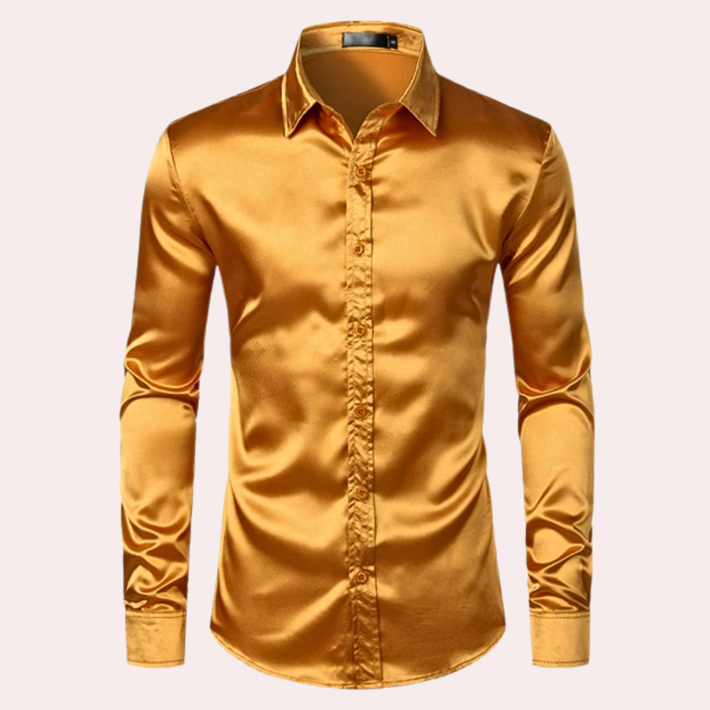 Elegant long-sleeved men's shirt - Gael