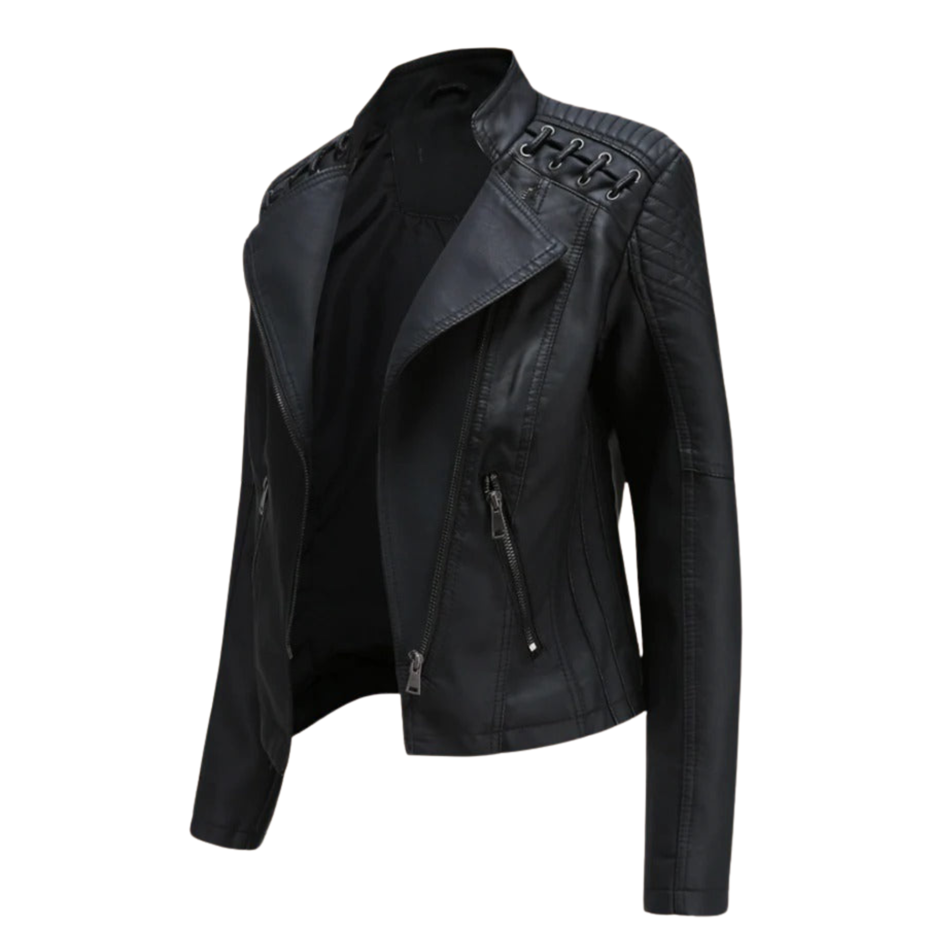 Elegant leather jacket for Woman - Emilia