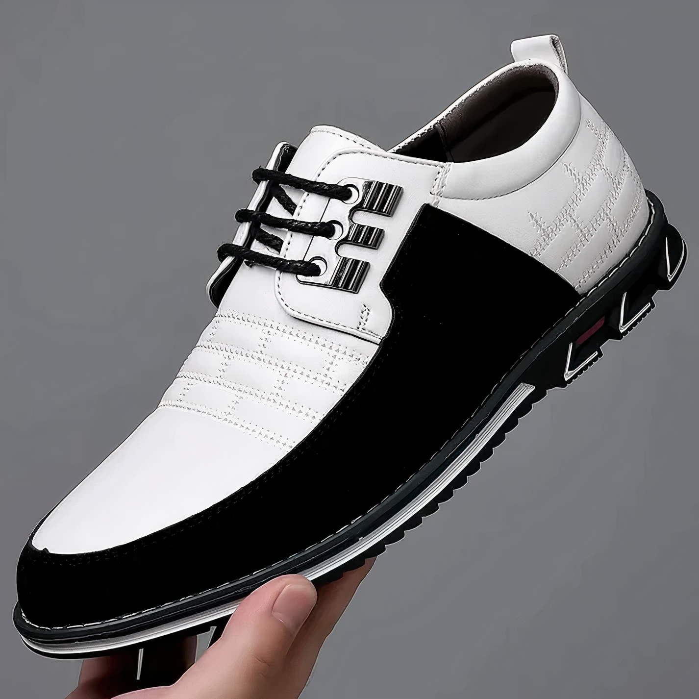 Elegant leather sneakers for spring season - Tobias