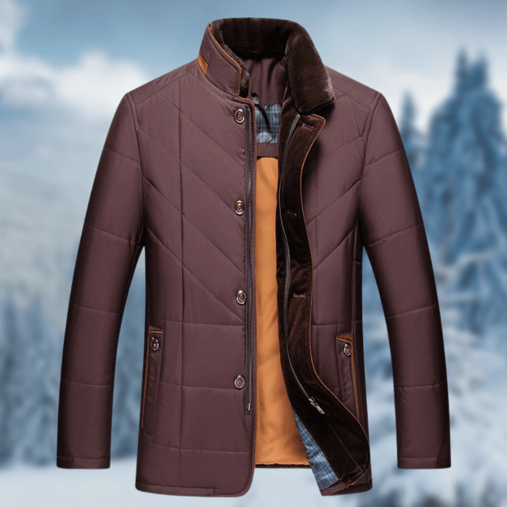 Elegant standing collar winter jacket - Romeo