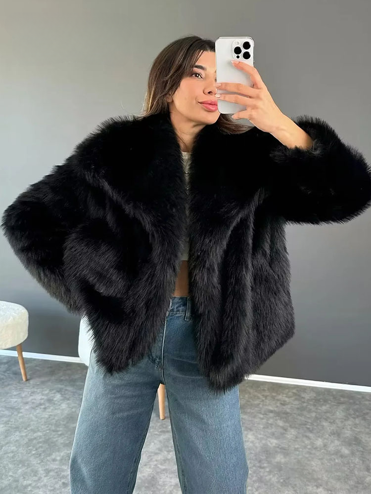 Soft fur jacket for women - Alyssa