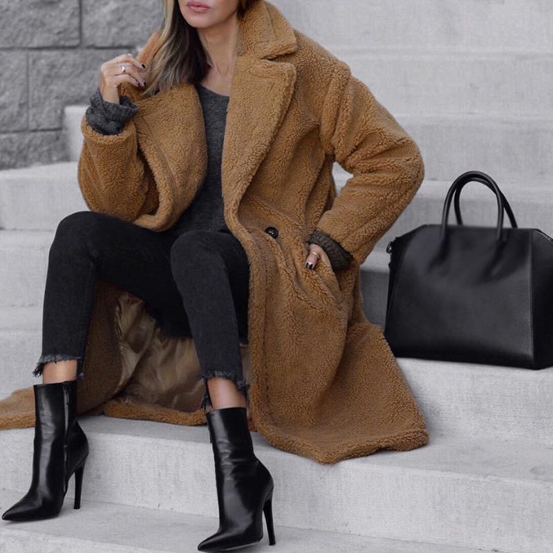 Long coat in faux fur - Wynter