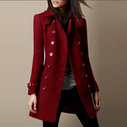 Elegant long Wool Coat - Amelia