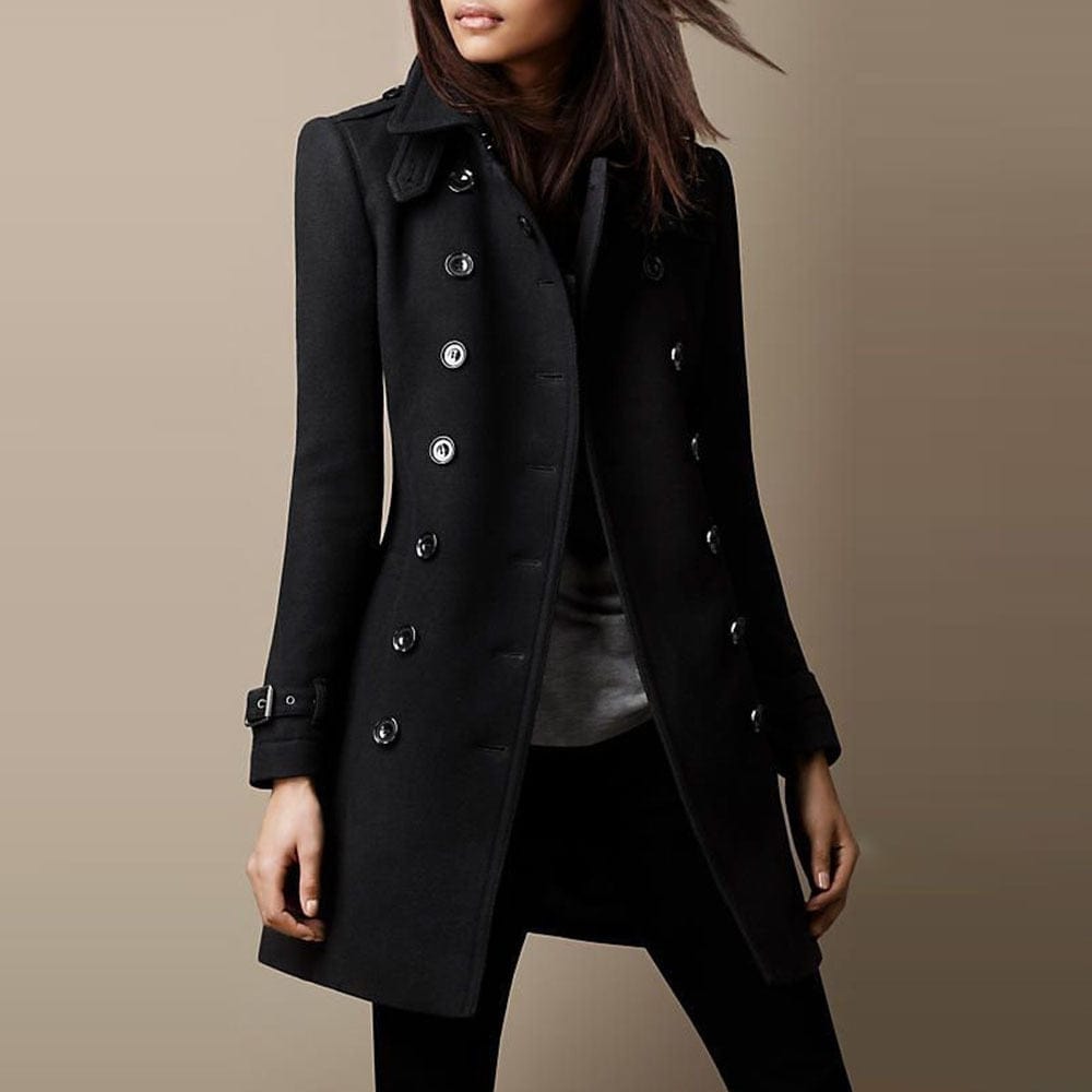 Elegant long Wool Coat - Amelia