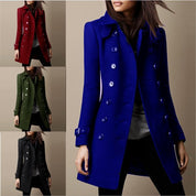 Elegant long Wool Coat - Amelia