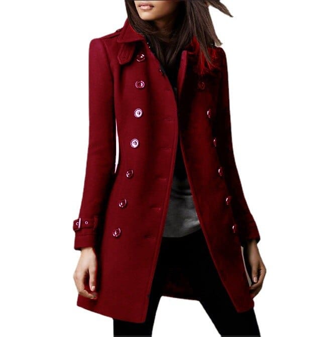 Elegant long Wool Coat - Amelia