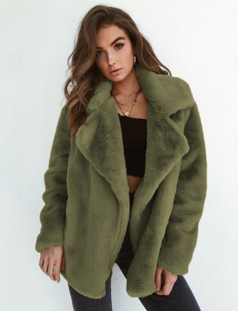 Faux fur luxury coat - Macie