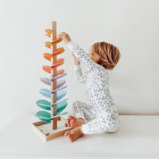 Interactive rainbow marble sound tree - Harper