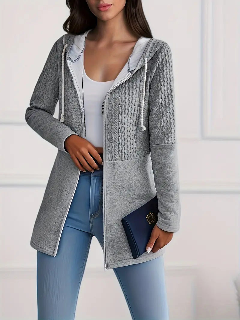 Stylish Hoodie with zip - Lauren