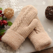 Wool warm winter gloves - Adaline