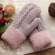 Wool warm winter gloves - Adaline