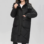 Elegant long down jacket - Stephanie