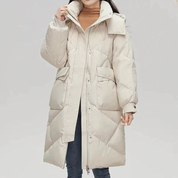 Elegant long down jacket - Stephanie